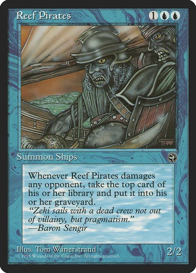1995 Homelands Reef Pirates common #36b common card image