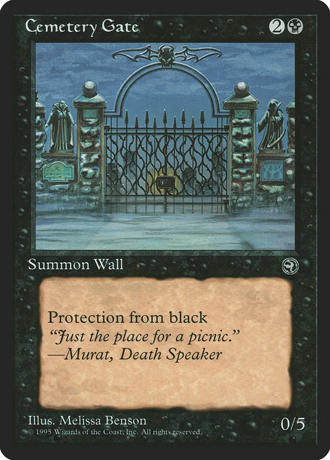 1995 Homelands Cemetery Gate common #44b common card image