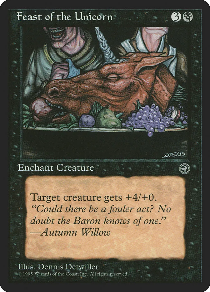 1995 Homelands Feast of the Unicorn common #47b common card image