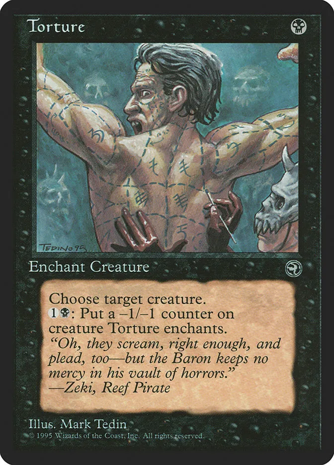 1995 Homelands Torture common #59b common card image