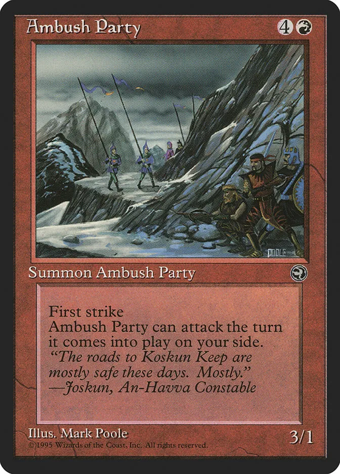 1995 Homelands Ambush Party common #63b common card image