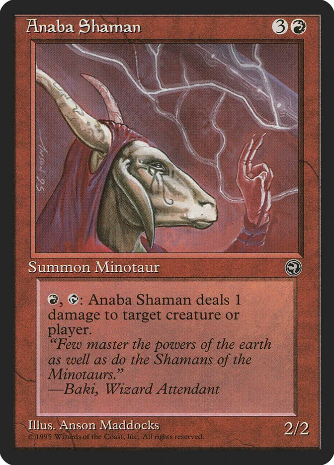 1995 Homelands Anaba Shaman common #67b common card image