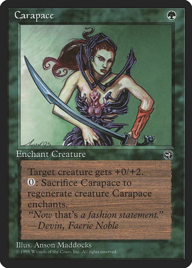 1995 Homelands Carapace common #84b common card image