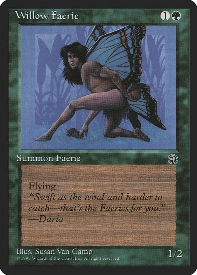 1995 Homelands Willow Faerie common #99b common card image