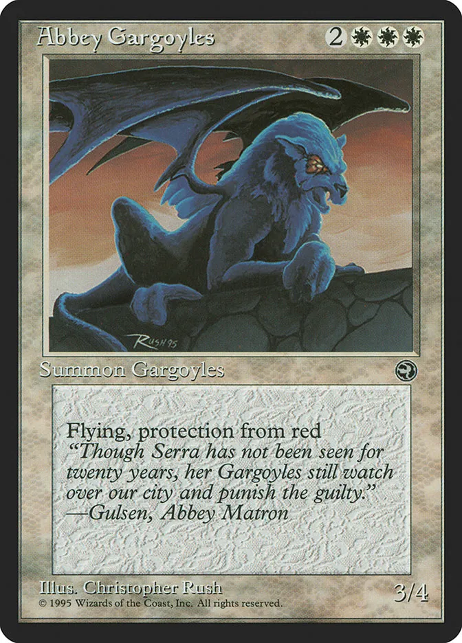 1995 Homelands Abbey Gargoyles uncommon #1 uncommon card image