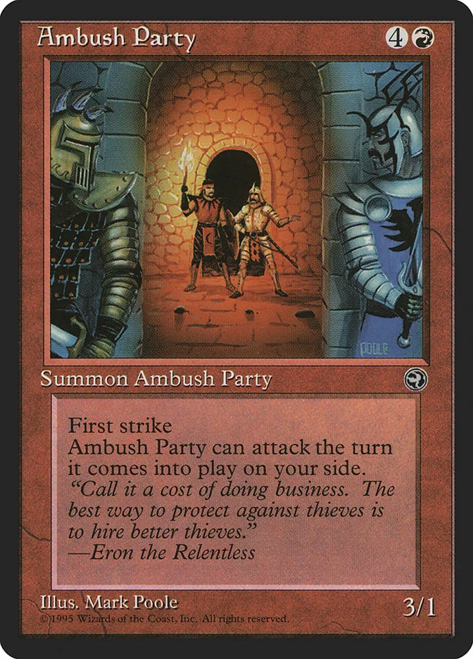1995 Homelands Ambush Party common #63a common card image