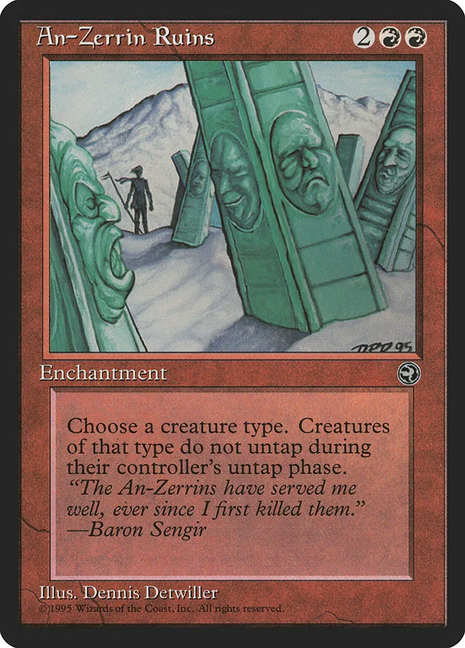 1995 Homelands An-Zerrin Ruins rare #64 rare card image