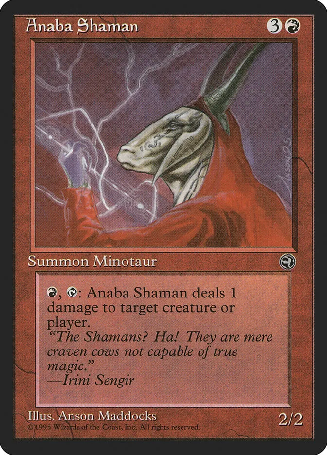 1995 Homelands Anaba Shaman common #67a common card image