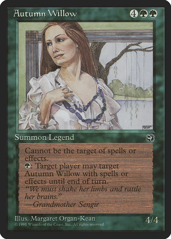 1995 Homelands Autumn Willow rare #83 rare card image