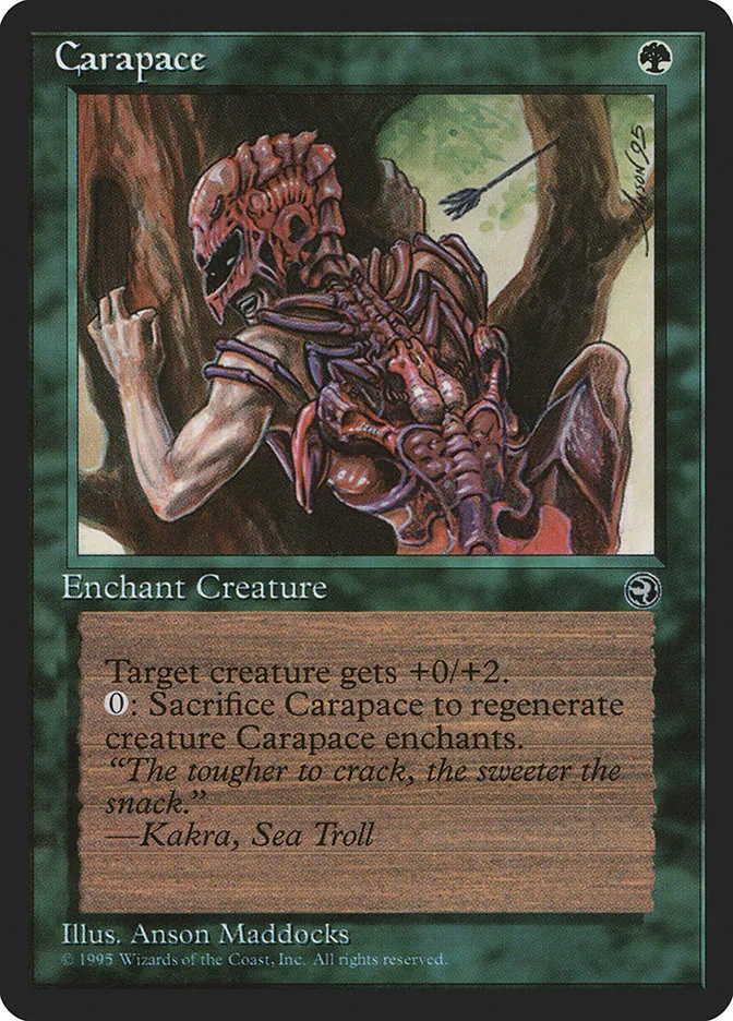 1995 Homelands Carapace common #84a common card image
