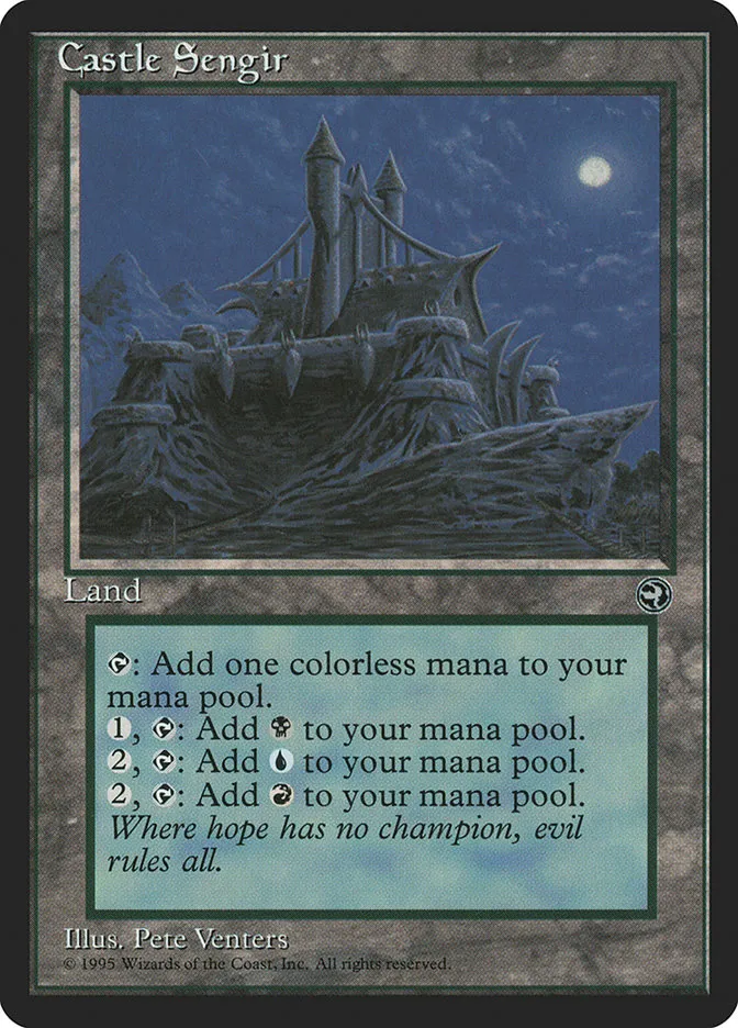 1995 Homelands Castle Sengir #113 uncommon card image