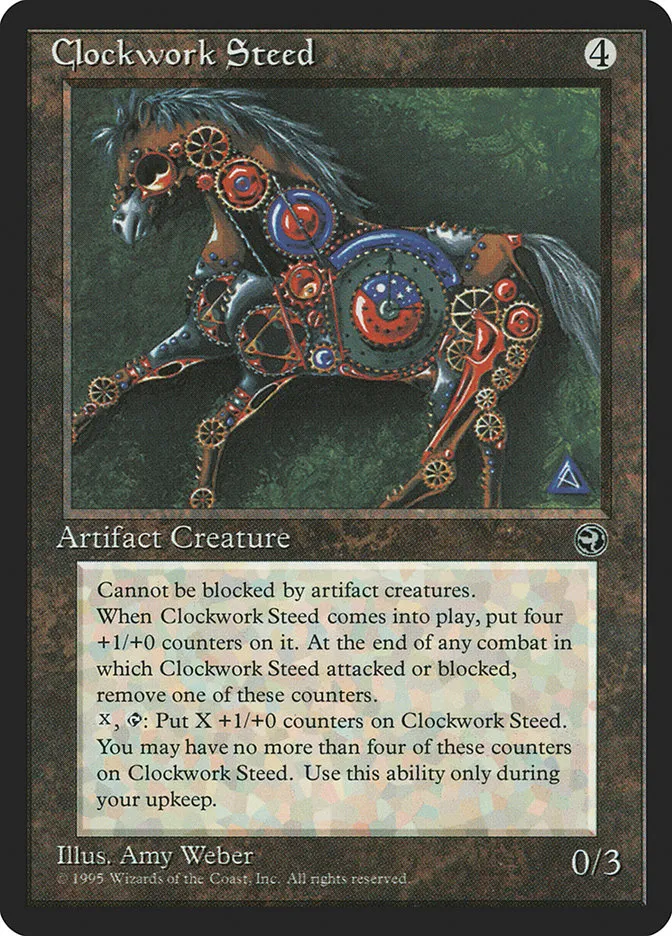 1995 Homelands Clockwork Steed common #103 common card image