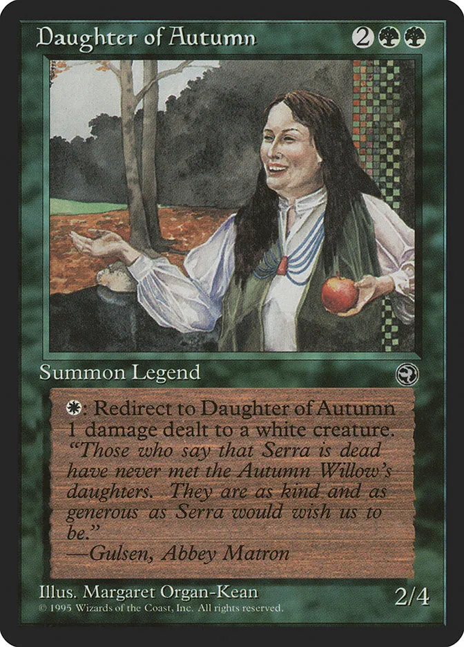 1995 Homelands Daughter of Autumn rare #85 rare card image