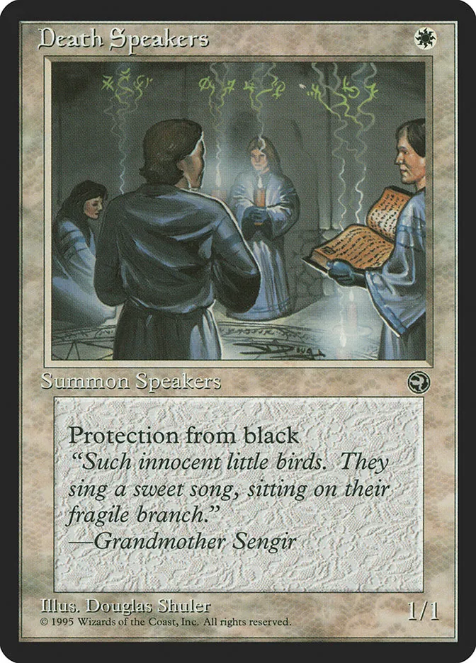 1995 Homelands Death Speakers uncommon #7 uncommon card image