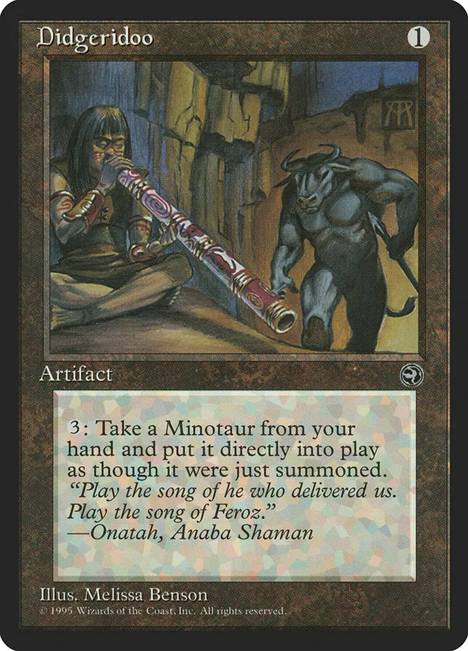 1995 Homelands Didgeridoo rare #105 rare card image