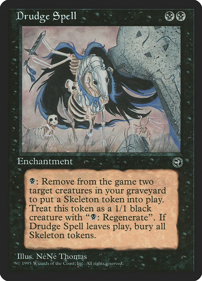 1995 Homelands Drudge Spell uncommon #45 uncommon card image