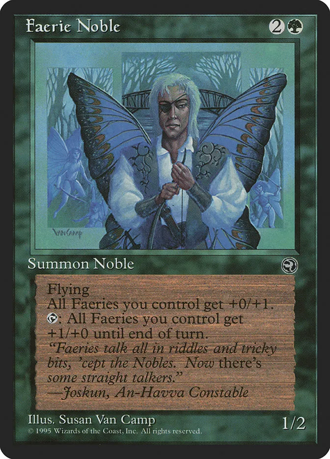 1995 Homelands Faerie Noble rare #86 rare card image