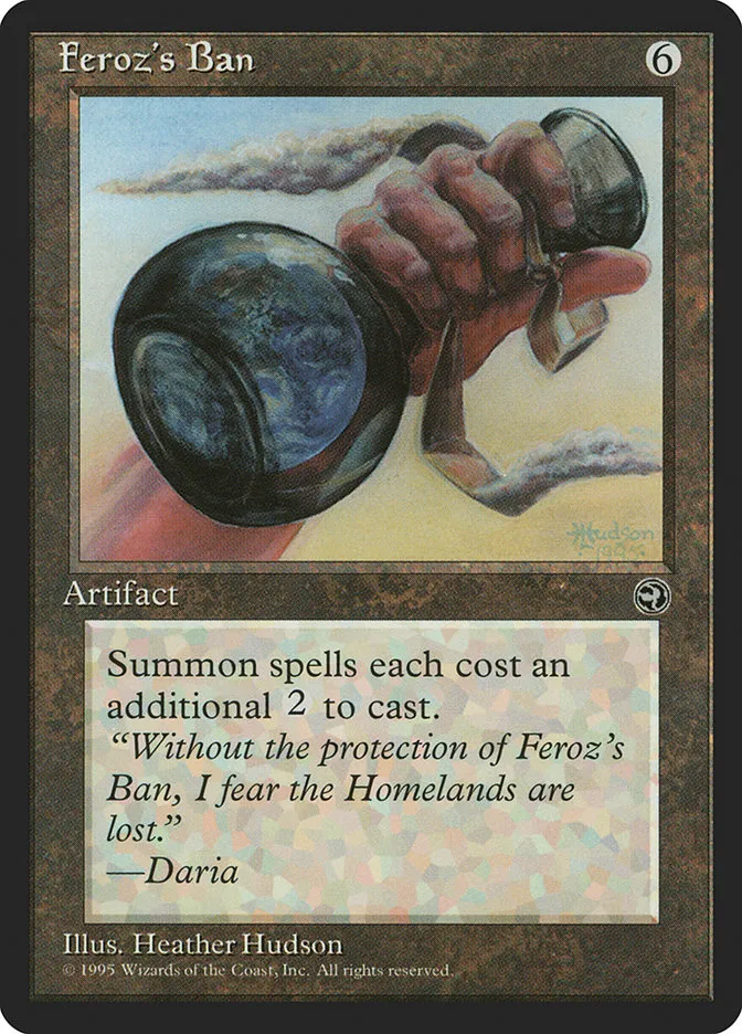 1995 Homelands Feroz's Ban rare #107 rare card image