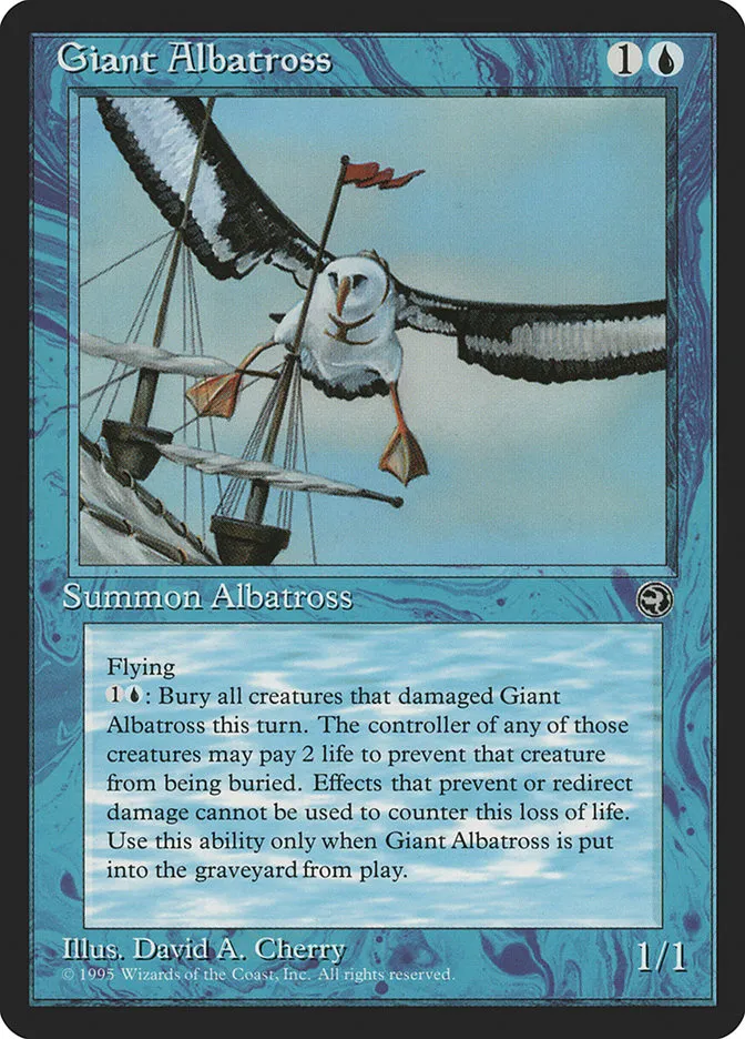 1995 Homelands Giant Albatross common #27a common card image