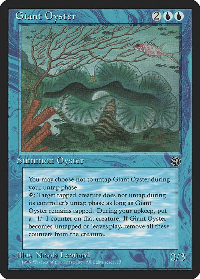 1995 Homelands Giant Oyster uncommon #28 uncommon card image