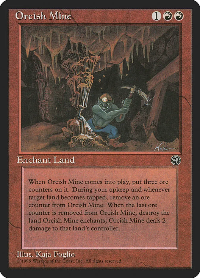 1995 Homelands Orcish Mine uncommon #78 uncommon card image