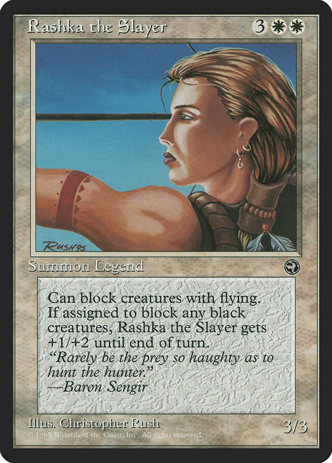 1995 Homelands Rashka the Slayer uncommon #12 uncommon card image