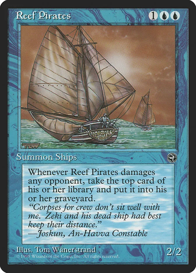 1995 Homelands Reef Pirates common #36a common card image
