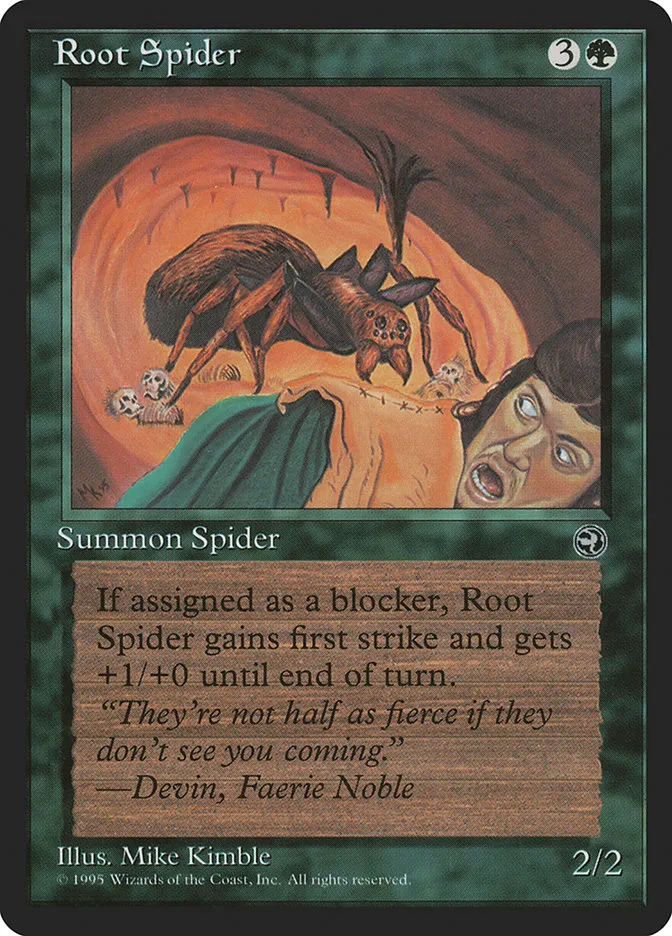 1995 Homelands Root Spider uncommon #94 uncommon card image