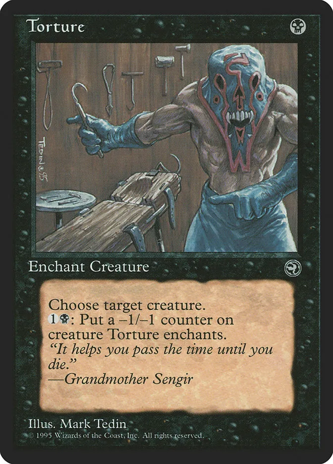1995 Homelands Torture [Alternate Art] common #59a common card image