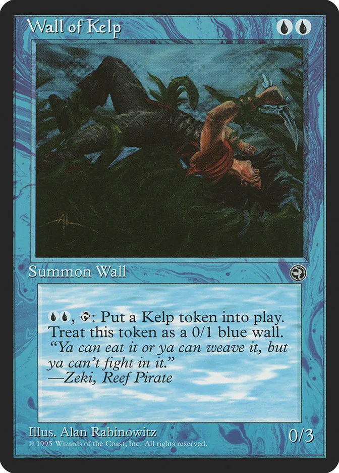 1995 Homelands Wall of Kelp rare #40 rare card image
