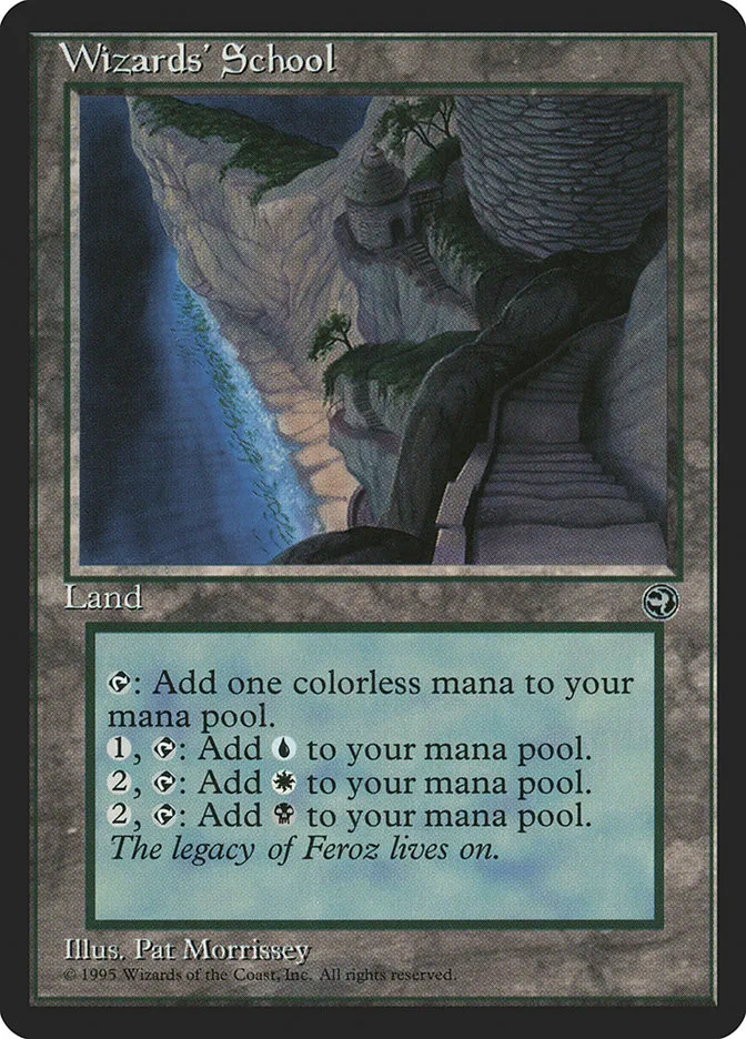 1995 Homelands Wizards' School uncommon #115 uncommon card image