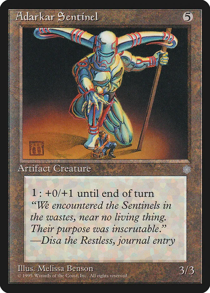 1995 Ice Age Adarkar Sentinel uncommon #306 uncommon card image