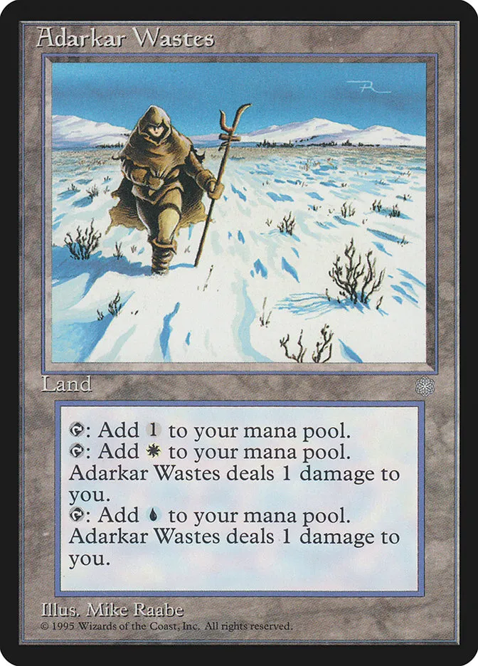 1995 Ice Age Adarkar Wastes #351 rare card image