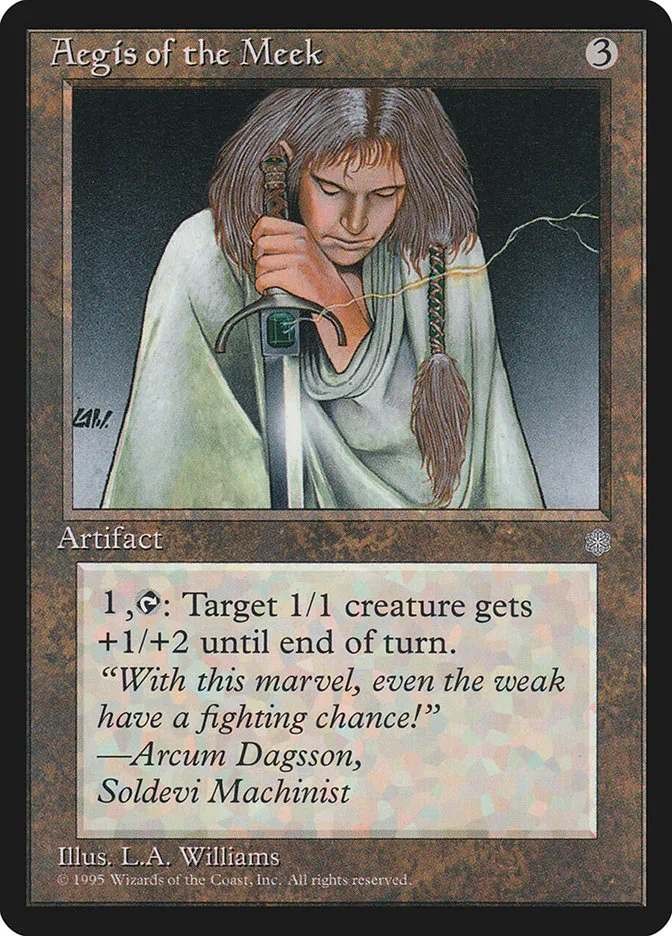 1995 Ice Age Aegis of the Meek #307 rare card image