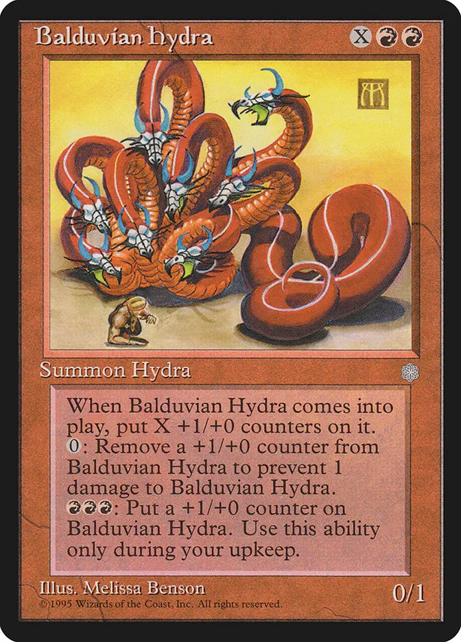 1995 Ice Age Balduvian Hydra #173 rare card image