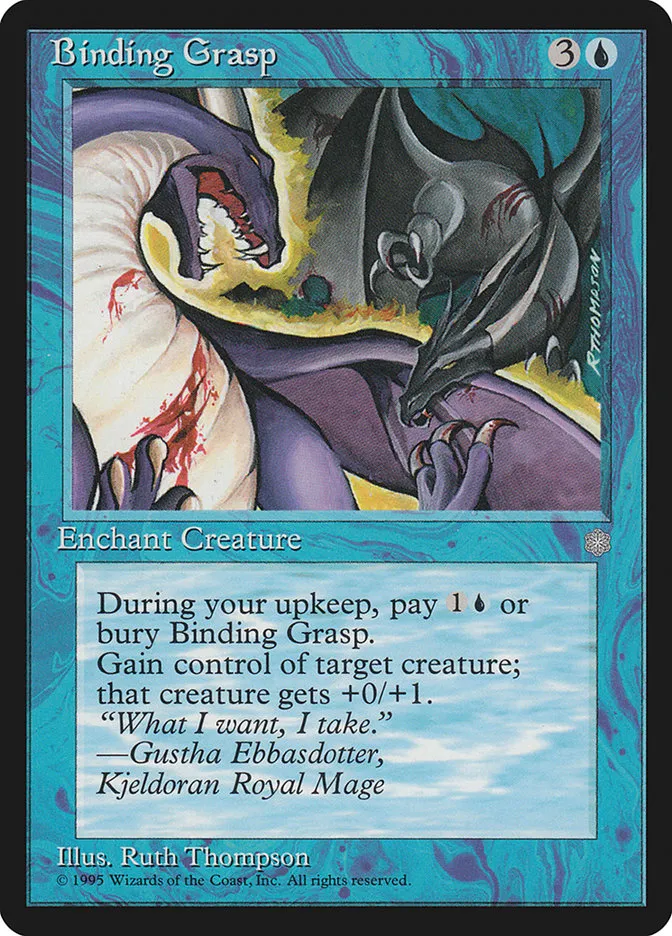 1995 Ice Age Binding Grasp uncommon #60 uncommon card image