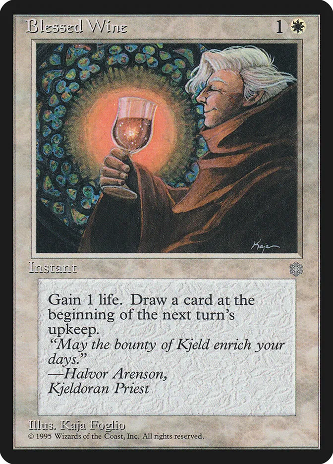 1995 Ice Age Blessed Wine common #7 common card image