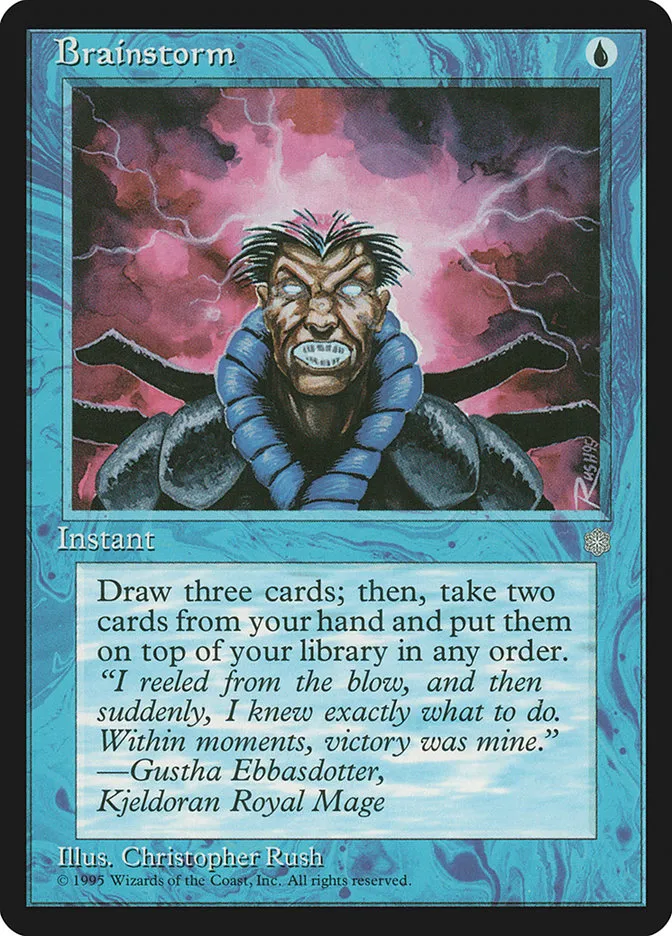 1995 Ice Age Brainstorm common #61 common card image