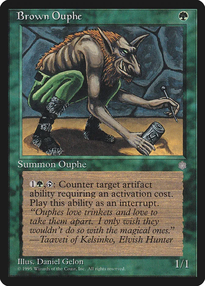 1995 Ice Age Brown Ouphe common #228 common card image