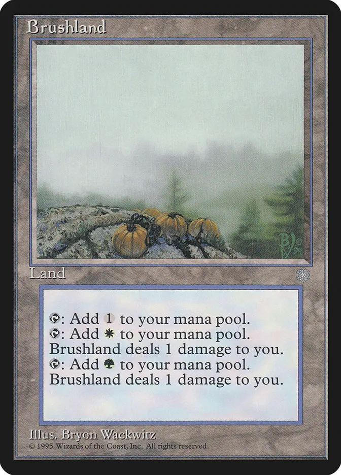 1995 Ice Age Brushland rare #352 rare card image