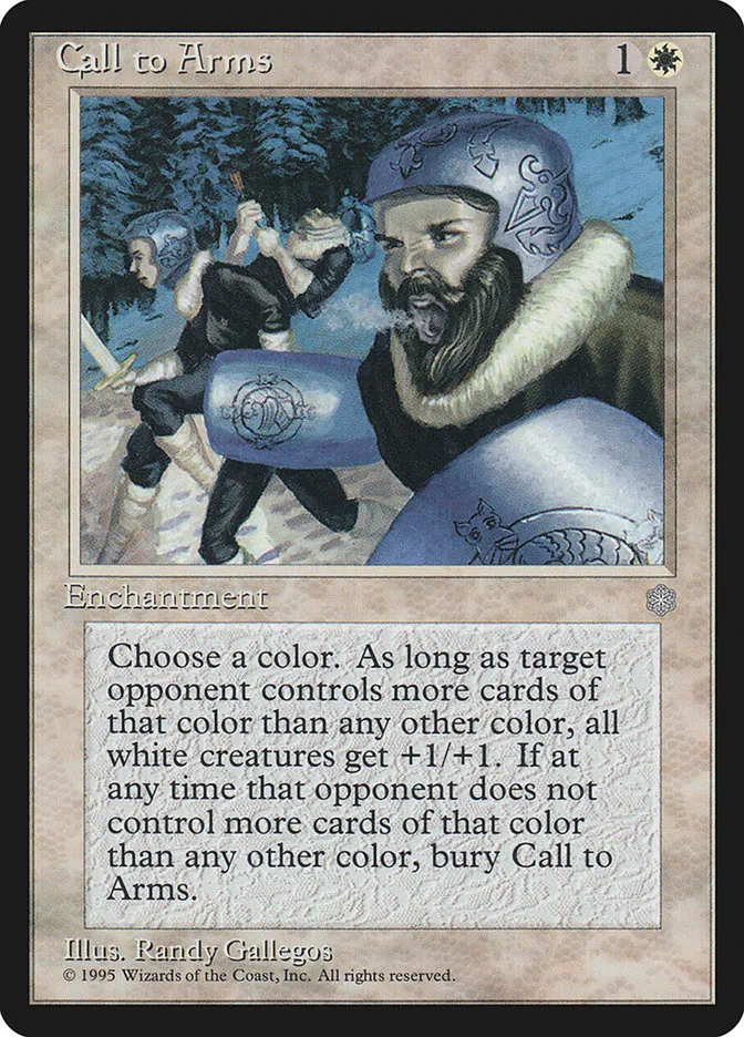 1995 Ice Age Call to Arms rare #10 rare card image