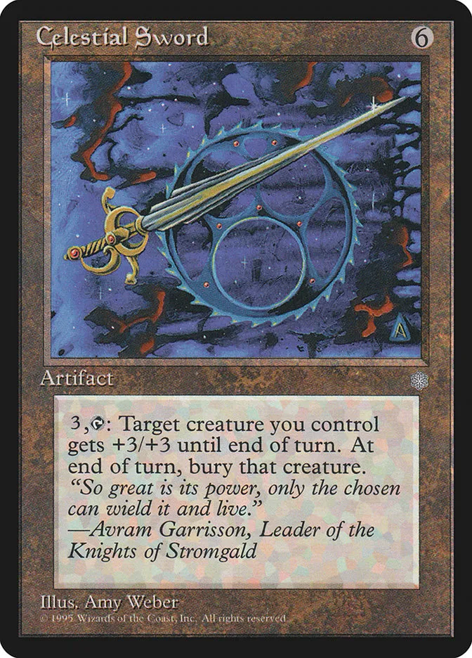 1995 Ice Age Celestial Sword rare #314 rare card image