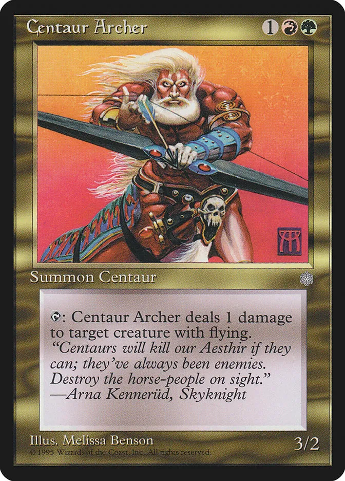 1995 Ice Age Centaur Archer uncommon #282 uncommon card image
