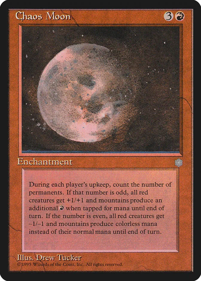 1995 Ice Age Chaos Moon rare #179 rare card image