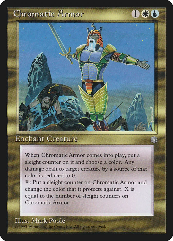 1995 Ice Age Chromatic Armor #283 rare card image