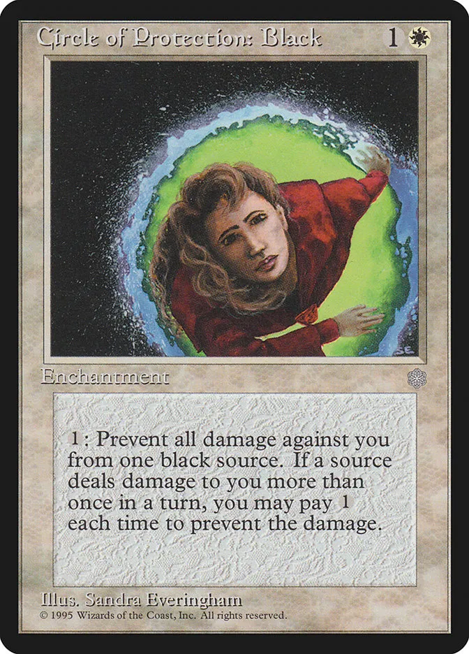 1995 Ice Age Circle of Protection: Black #12 common card image