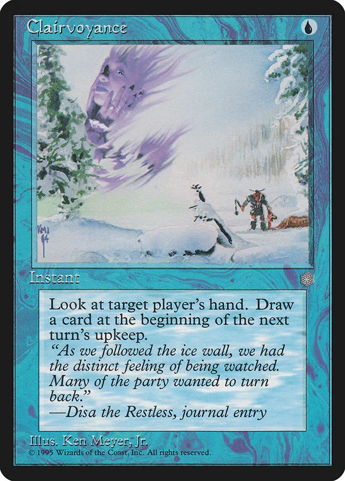 1995 Ice Age Clairvoyance common #63 common card image