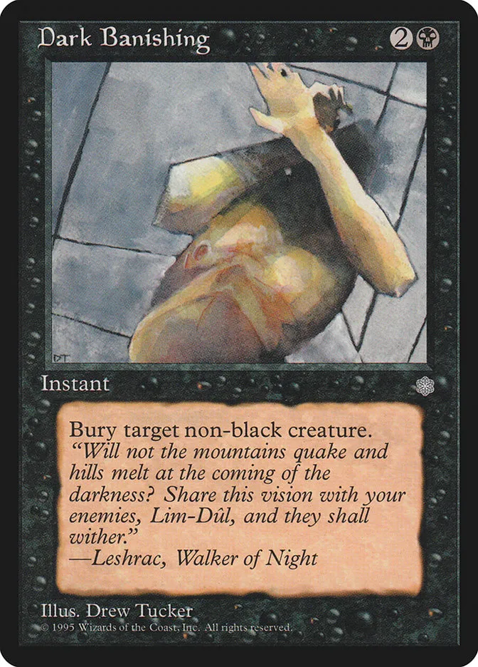 1995 Ice Age Dark Banishing common #119 common card image