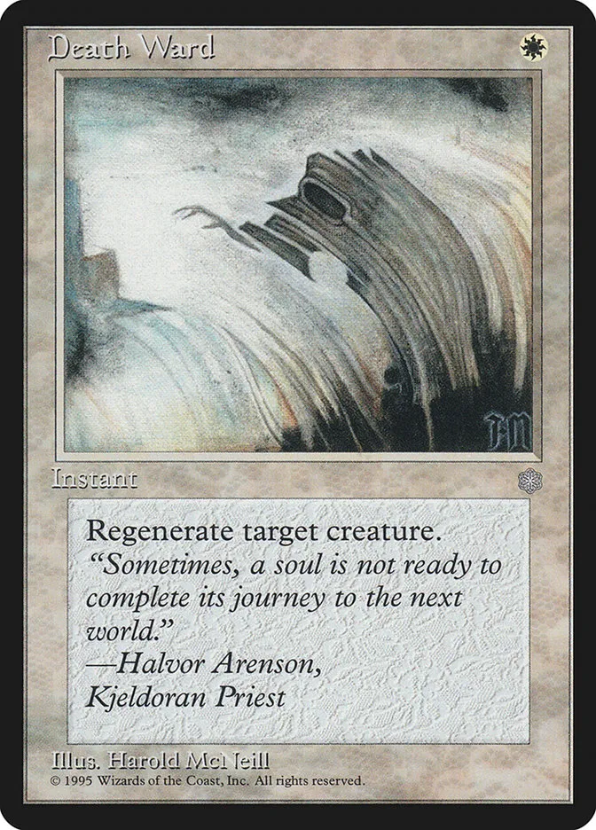 1995 Ice Age Death Ward common #19 common card image