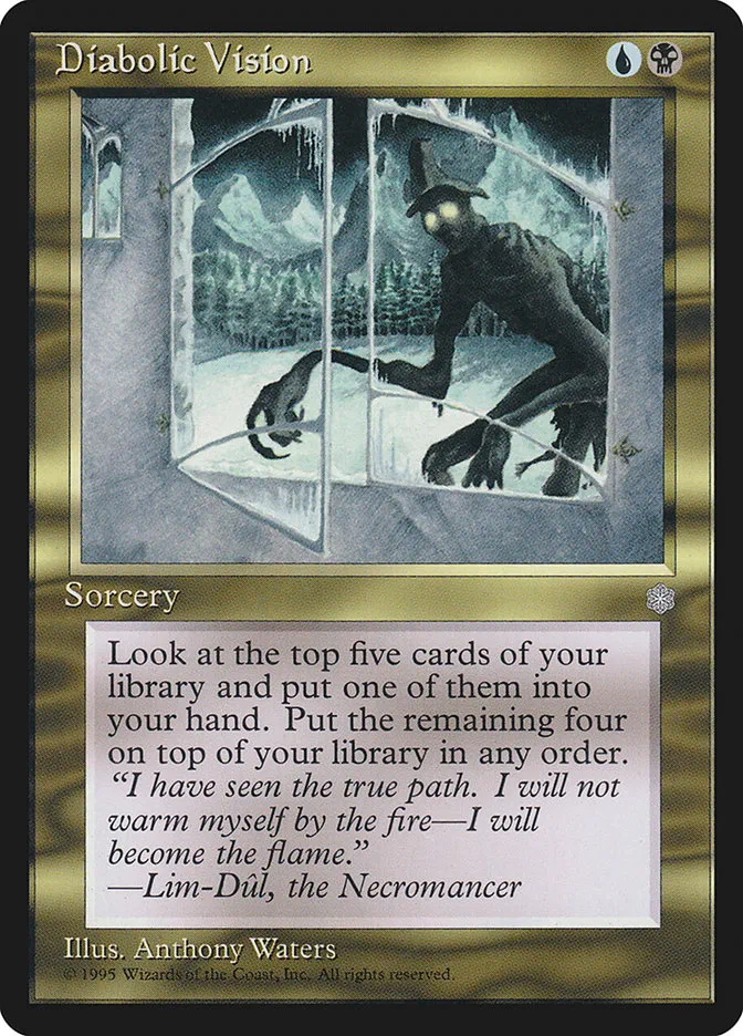 1995 Ice Age Diabolic Vision uncommon #284 uncommon card image